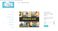 Desktop Screenshot of overlookclubapartments.com